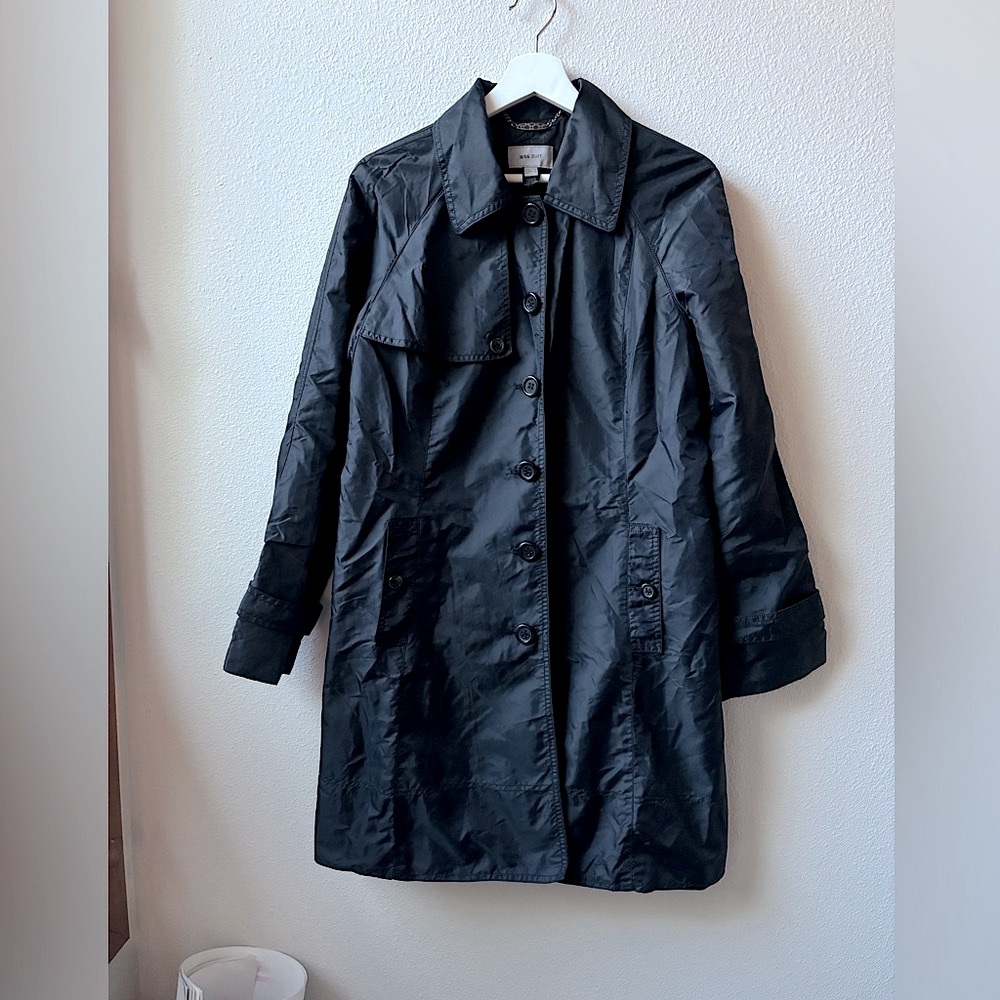 Mango Black Trench Coat